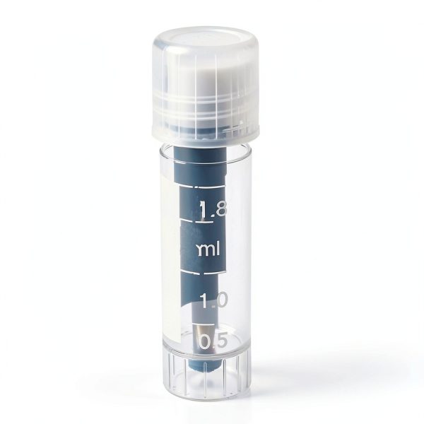 CynKen 20pcs 2ml Graduated Plastic Cryovial with Self‑Standing Cap-3