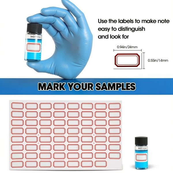 10ml Glass Graduated Vials by Cadbibe – Leakproof Screw Caps, 12pcs-4