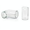 Chudeng 10ml Clear Glass Vials-2-1/2 Dram Clear Glass Headspace Vials with Plastic-Aluminum Flip Caps and Rubber Injection Stoppers, 100 Pack, 20mm Flat Bottom Lab Vial-4