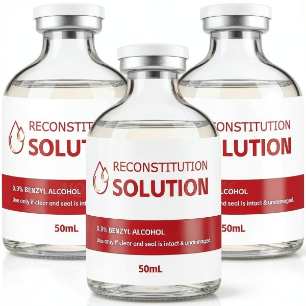50 ML Reconstitution in Heavy Duty Vials, Ultra Clear 3 Pack, Research Use Only, Made in USA-0