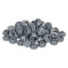 Chudeng 10ml Clear Glass Vials-2-1/2 Dram Clear Glass Headspace Vials with Plastic-Aluminum Flip Caps and Rubber Injection Stoppers, 100 Pack, 20mm Flat Bottom Lab Vial-7