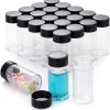 Kesell 20-Pack 20ml Glass Vials with Screw Caps - Small Vials for Essential Oil, and Specimen Samples - Clear Bottles with Lids-0