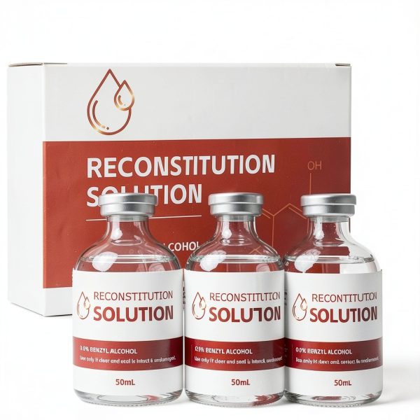 50 ML Reconstitution in Heavy Duty Vials, Ultra Clear 3 Pack, Research Use Only, Made in USA-1