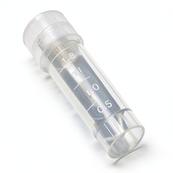 CynKen 20pcs 2ml Graduated Plastic Cryovial with Self‑Standing Cap-4